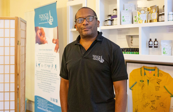 More about us - this is Errol Lynch, one of the Touch Tuina founders pictured in the Kentish Town clinic