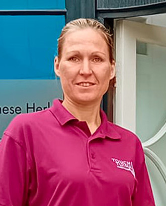 Anne Marie, Touch Tuina senior practitioner is pictured outside the York clinic