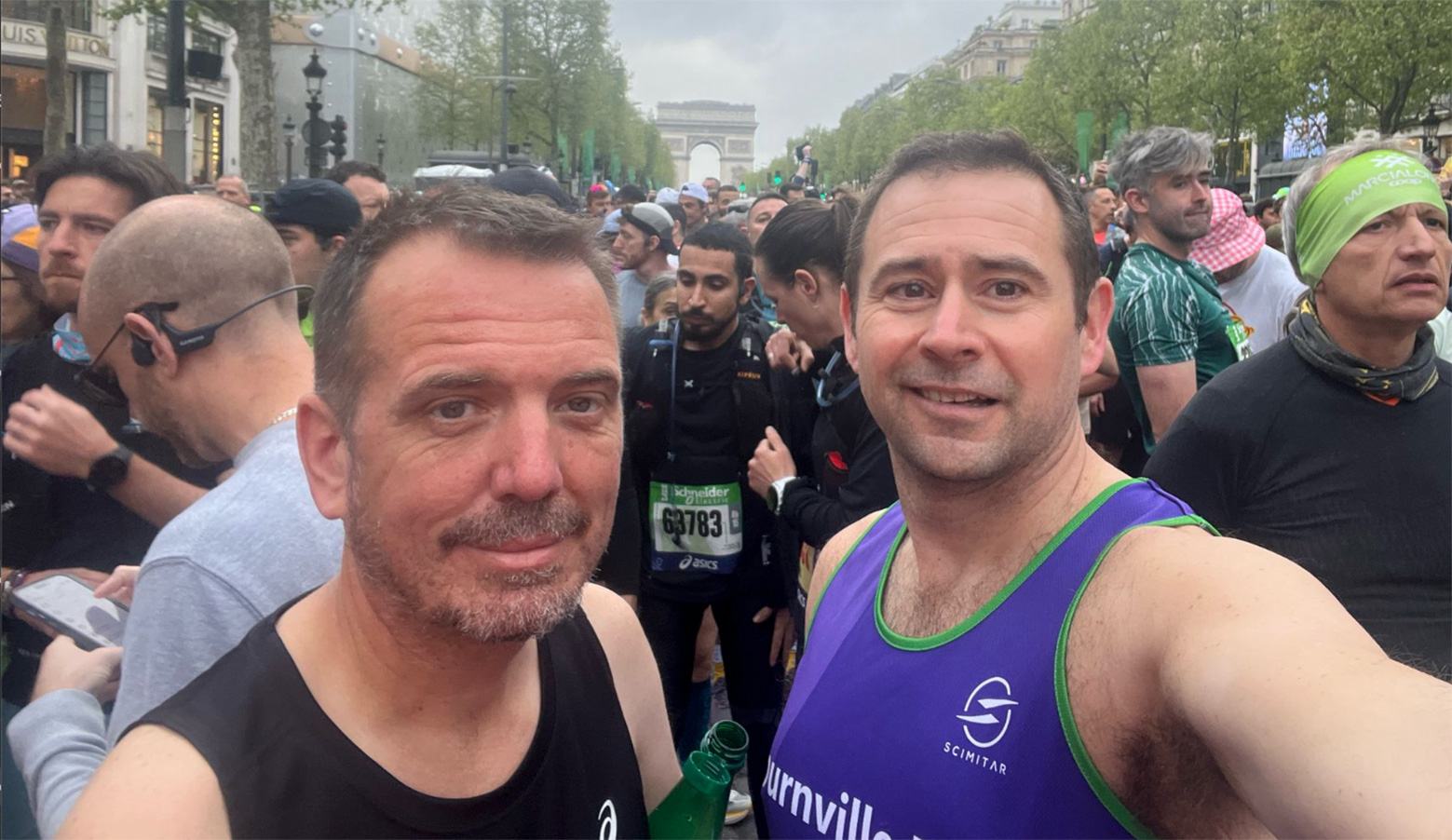 Another of our Touch Tuina clients, Greg Norman, recently completed the Paris marathon