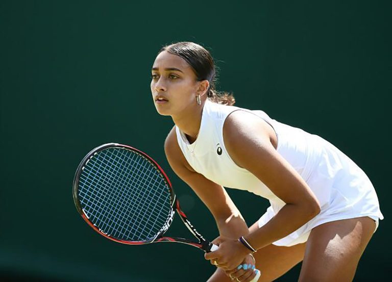 Touch Tuina therapy can be great for tennis players such as Eden Silva, pictured here