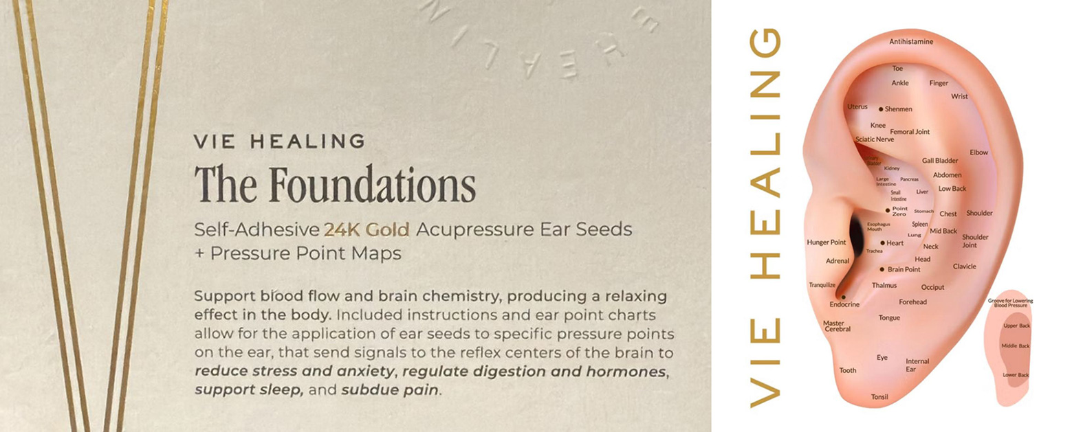 Vie Healing’s 24k Gold Ear Seeds make a great gift